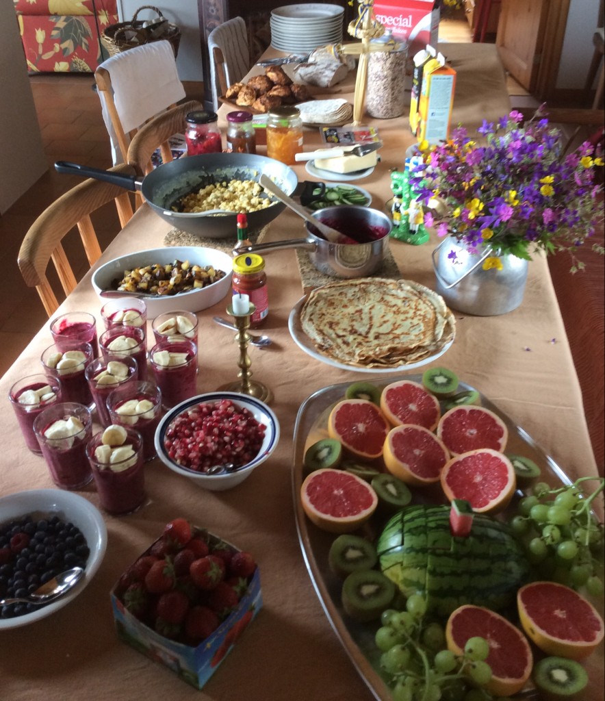 Detta smörgåsbord missade jag. Grymt gott!